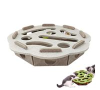 Genérico Cat Felt Maze Box Cat Toys, Purrmaze Interactive Cats Box, Interactive Nail File Scratch Maze Toy with Bell, Cats Entertainment Boxs (White-B)