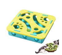 Genérico Cat Felt Maze Box Cat Toys, Purrmaze Interactive Cats Box, Interactive Nail File Scratch Maze Toy with Bell, Cats Entertainment Boxs (Yellow-A)