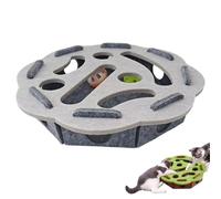 Genérico Cat Felt Maze Box Cat Toys, Purrmaze Interactive Cats Box, Interactive Nail File Scratch Maze Toy with Bell, Cats Entertainment Boxs (Gray-B)