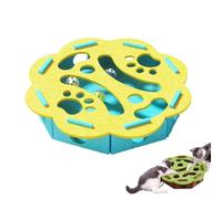 Genérico Cat Felt Maze Box Cat Toys, Purrmaze Interactive Cats Box, Interactive Nail File Scratch Maze Toy with Bell, Cats Entertainment Boxs (Yellow-B)