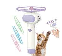 Genérico Cat Flying Disc Toy - Rechargeable Disc Fetch Game Spinners with 4 Glow Propellers | Flying Bird Cat Toy - for Pet Dogs Training Chasing Hunting Indoor Outdoor Yard Garden Balcony Terrace