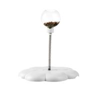 Genérico Cat Food Leak Ball, Detachable Leaking Toy with Spring Rod, Funny Food Leak Balls, Pet Treat for Indoor Cats, Size About 23x26cm, Material PP and Stainless Steel