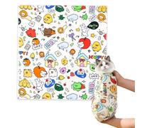 Genérico Cat Grooming Wrap - Cat Wrap For Cutting Nails | Сat Burrito Wraр, Cute Selfadhesive Pet Swaddle Suitable For Cats Grooming, Anti Scratch Cats Restraint Cloth Fоr Soothing and Trimming Nails