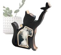 Genérico Cat Hair Keepsake, Wooden Pet Ashes Storage Box, Decorative Cat-Shaped Holder for Teeth, Nails, Bones, Puppy, Kitten, Dog, for Animal Lovers, Birthday, Desk, Living Room
