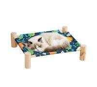 Genérico Cat Hammock Bed - Portable Elevated Pet Cot Furniture for Relaxing | Steel Frame with Soft Mesh Fabric, Space Saving Sleeping Lounge for Home Apartment Dorm Indoor Outdoor