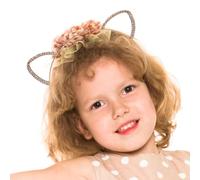 Genérico Cat Headbands for Girls, Metal Cat Ears with Glitter Rhinestones, Cosplay Hair Accessories Halloween, Birthday, Dress Up, Photo Props, Costume, Enhance Your Inner Lovely