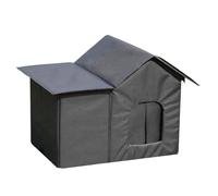 Genérico Cat House Winter Shelter, Waterproof Pet Hideaway House, Weatherproof Animal Shelter with Removable Warm Lining Design, Outdoor Pet Home for Garden Patio Backyard Balcony Garage