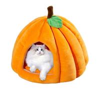 Genérico Cat Indoor House, Halloween Cat Bed, Small Dogs Pumpkin-Shaped Beds Nest Pet Kitten Halloween Cave, Cat Small House, Soft Pet Tent Bed, Comfortable Pet Cave Bed For Indoor Cats, Small Dogs