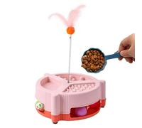 Genérico Cat Interactive Feeder, Kitten Slow Feeder, Multifunctional Slow Feeder Toy, Interactive Toys for Indoor Cats, Slow Feed Cat Bowl, Creative Slow Food Dispenser Feeder for Kitten