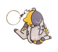 Genérico Cat Interactive Keychain, Cat Play with Its Rotating Balls Funny Pendant Bag Charm, Playful Keyring for Bag Backpack Purse Decoration, Party Favors for Kids Adults