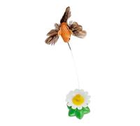 Genérico Cat Interactive Toy - Suction Cup Electric Cat Wand Flying Bird,Indoor Kitten Exercise Toy For Living Room Home Balcony Apartment Boredom Relief