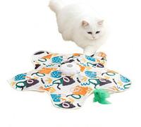 Genérico Cat Interactive Toys - Concealed Wand Game for Indoor | Automatic Kitten Supplies with Moving Stick, Exercise Training Play Tool for Home Living Room Pets Kittens Entertainment