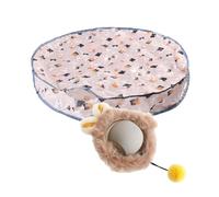 Genérico Cat Interactive Toys - Moving Cat Toy with Rolling Ball, Automatic Hunting Cover | Rechargeable Self Activity Training Play Tool, Oxford Pet Entertainment Exercise Hunt