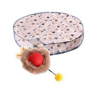 Genérico Cat Interactive Toys | Moving Cat Toy with Rolling Ball | Self-Activity Oxford Recargablse Automatsic Hunting Cover for Training Play Hunt Entertain Christmas Halloween Birthdays