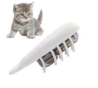 Genérico Cat Interactive Toys, Pat Chasing Toy, 2.72x0.79x0.79 Inches, Motion Hunting Simulation, Rechargeable Portable Design, Floor Play Exercise for Indoor Boredom, White