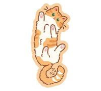Genérico Cat Keyboard Pad Kitten Desk Mat Funny Deskmat Mousepad for Laptop and Office Desk, Non-Slip Rubber Base with Stitched Edges, Cute Cat Desks Decor Accessory for Women and Girls