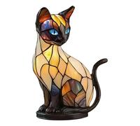 Genérico Cat Lamp - Resin Desk Lamp, Retro Vintage 3D Nightlight | Cute Whimsical Centerpiece Art LED For Playful Fireplace Mantel Christmas Nursery Bedroom Living Room Home Office Party Bar