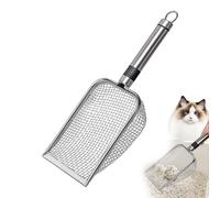 Generico Cat Litter Scoop - Fine Mesh Cat Litter Scoops | Wooden Handle Pet Cleaning | Litteer Scoop Wooden Handle for Cleaning Pets, Dogs, Cats