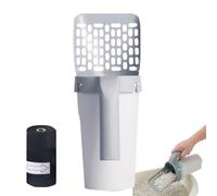 Genérico Cat Litter Scoop - Heavy Duty Cat Litter Scoop, Kitty Litters Scoops, Poop Scooper Cats Litters, Non-Stick Cats Litterr Scooper | Kitten Poop Shovel Scoops with Garbage Bag For Box