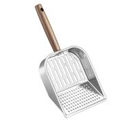 Genérico Cat Litter Scoop - Kitten Poop Shovel with Wooden Handle | Deep Pet Litter Shovel, Slotted Kitty Scoop for Apartment Living Room Veterinary Indoor Outdoor Home Dormitory Multi-Pet Household