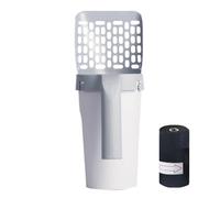 Generico Cat Litter Scoop with Stand - Touch-Free Poop Scoop with Garbage Bags & Holder | Ergonomic Cat Litter Box Scooper, Large Capacity Shovel for Easy Cleaning At Home Or Travel