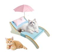Genérico Cat Lounger | Mesh Hammock Bed with Scratcher and Sunshade