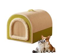 Genérico Cat Mat - Plush Dome Pet Bed Warm Soft Sleeping | House Cold Weather Cat Dog Cushion Nest Indoor Resting Mat for Living Room, Bedroom, Garage, Puppy, Kitten Napping Playing