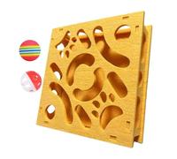 Genérico Cat Maze Box Toy - Interactive Play Stimulation Puzzle with Balls | Indoor Cat Maze Game | Felt, 30x30x6cm, for Home Apartment Farmhouse Garage Balcony Living Room