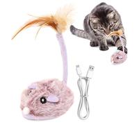 Genérico Cat Mice - Interactive Chew For Cats Realistic Mice Plush | Teaser Wand Kitten For Indoor Cats Fun Exercise Puzzle For Play, Hunting and Mental Stimulation