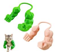 Genérico Cat Muscle Arms, Hilarious Kitten Limbs for Festive Photos, Muscle Arms for Cats, Muscle Cat Arms, Bold Feline Costume Accessory for Pranks and Gags (Set 7)