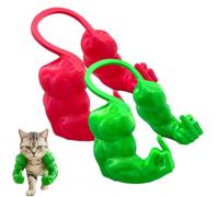 Genérico Cat Muscle Arms, Hilarious Kitten Limbs for Festive Photos, Muscle Arms for Cats, Muscle Cat Arms, Bold Feline Costume Accessory for Pranks and Gags (Set 3)