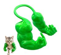 Genérico Cat Muscle Arms, Hilarious Kitten Limbs for Festive Photos, Muscle Arms for Cats, Muscle Cat Arms, Bold Feline Costume Accessory for Pranks and Gags (Green)
