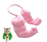 Genérico Cat Muscle Arms, Hilarious Kitten Limbs for Festive Photos, Muscle Arms for Cats, Muscle Cat Arms, Bold Feline Costume Accessory for Pranks and Gags (Pink)