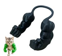 Genérico Cat Muscle Arms, Hilarious Kitten Limbs for Festive Photos, Muscle Arms for Cats, Muscle Cat Arms, Bold Feline Costume Accessory for Pranks and Gags (Black-A)