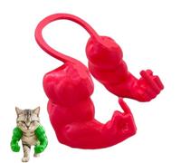 Genérico Cat Muscle Arms, Hilarious Kitten Limbs for Festive Photos, Muscle Arms for Cats, Muscle Cat Arms, Bold Feline Costume Accessory for Pranks and Gags (Red)