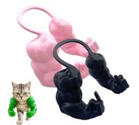 Genérico Cat Muscle Arms, Hilarious Kitten Limbs for Festive Photos, Muscle Arms for Cats, Muscle Cat Arms, Bold Feline Costume Accessory for Pranks and Gags (Set 1)