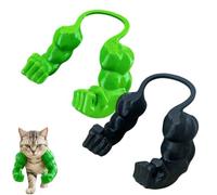 Genérico Cat Muscle Arms, Hilarious Kitten Limbs for Festive Photos, Muscle Arms for Cats, Muscle Cat Arms, Bold Feline Costume Accessory for Pranks and Gags (Set 6)