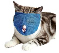 Genérico Cat Muzzle for Nail Trimming | Breathable Mesh Adjustable Soft | Anti-Bite Ventilated Cat Muzzle | for All Sizes, Bathing, Vet Visits, Stop Licking, Chewing Scratching