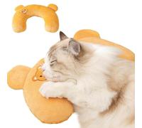 Genérico Cat Neck Pillow, Portable Cartoon Cushion, 10.63x6.69in Soft Head Support, Smooth Travel Pillows, Calming Snuggle Comfort for Cats, Sleeping, Resting, Lounging, Traveling
