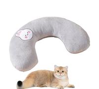 Genérico Cat Neck Pillow, Portable Cartoon Cushion, 10.63x6.69in Soft Head Support, Smooth Travel Pillows, Calming Snuggle Comfort for Cats, Sleeping, Resting, Lounging, Traveling