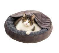 Genérico Cat Nest, Cozy Puppy Bed, 23.62x23.62x5.51 Inches Heavy Duty Dog Round Covered Warm Donut, Portable Pet Supplies for Kitten, Outdoor Calming Puppy Sleeping Animal Travel, Winter Use