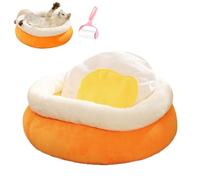 Genérico Cat Nest Soft Plush Poached Egg Shaped, Thickened Warmth Snug Bed for Small Medium Large Kittens Puppy, Portable Animals Sleeping Cave, for Indoor Outdoor Home Garden Yard Car