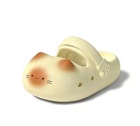 Genérico Cat Paw Print Shoe Summer for Women Men, Non-slip EVA Cute Cat Paw Shoes, Summer Indoor Outdoor House Sandals (Yellow,41)