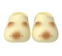Genérico Cat Paws Footprints Fluffy Plush Slippers - Height Increase Non-Slip Winter Furry Slippers, Soft Warm Cozy To The Touch for Fall (Yellow,32 1/9)