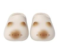 Genérico Cat Paws Footprints Fluffy Plush Slippers - Height Increase Non-Slip Winter Furry Slippers, Soft Warm Cozy To The Touch for Fall (White,32.5)