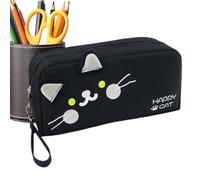 Genérico Cat Pencil Bag - Cute Case for Kids School | Children Storage with Makeup Cosmetics Holder, Organization Container for Ruler Eraser, Compact Travel Accessory, Fun Classroom Solution