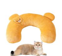 Genérico Cat Pillow, Soft Plush Cartoon Neck Support, Portable Travel Pillow For Sleeping & Resting, Ergonomic,Cozy Animal Calming Toy For Comfort, Relaxation, 10.63x6.69x2.36 Inches