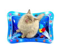 Genérico Cat Play Mat - Interactive Pet Toy | Cat Water Mat | Water Sensory Play Mat,Thickened Interactive Cat Toys with Marine Design For Small Animals Cool Comfortable