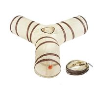 Genérico Cat Play Tunnel - Plegable Pet Toy | Interactive Tunnel Toy for Cats, Kittens, Puppies, Ferrets, and Small Animals, proporciona enriquecimiento, Ejercicio, Estimulación, Play and Sleeping Fun