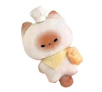 Genérico Cat Plush - 12cm/4.72 Inches Chef Steamed Bun Cats Plush | Stuffed Cat Toy | Cats Doll | Adorable Huggable Kitty Рlushie, Soft Plusħies and PU Material | Cute Keychain